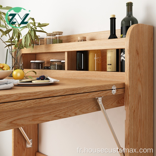 Table à manger réglable Table à manger extensible en bois